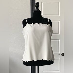 Ivory Camisole Scalloped Essential